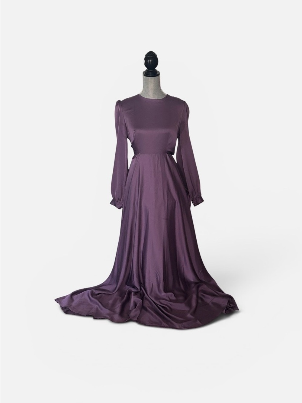 Long Sleeve Purple Maxi Dress